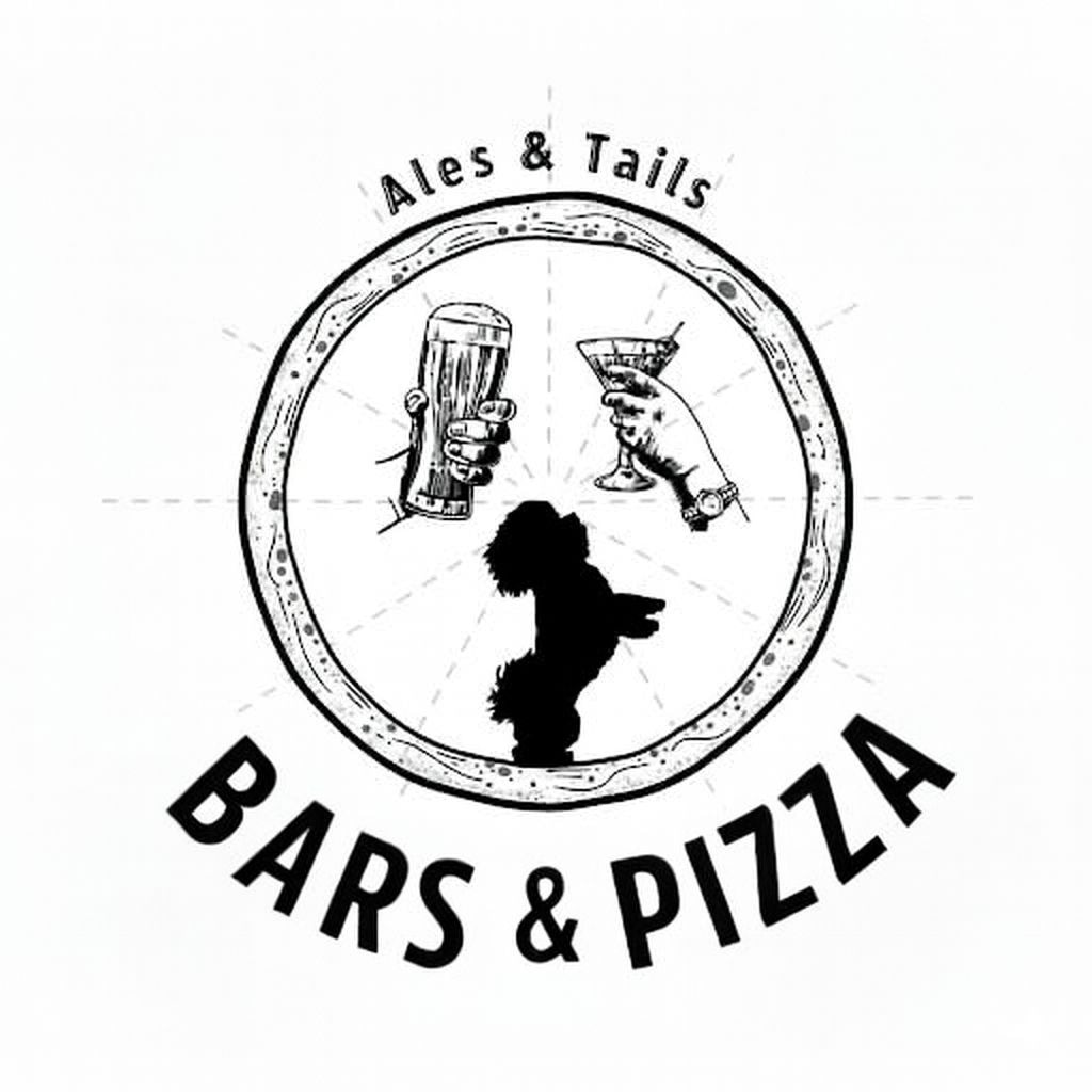 Ales & Tails new logo for Bars and mobile pizza