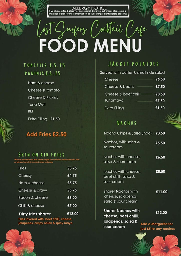 Coffee - Food - Desserts menu ,page 2 April update